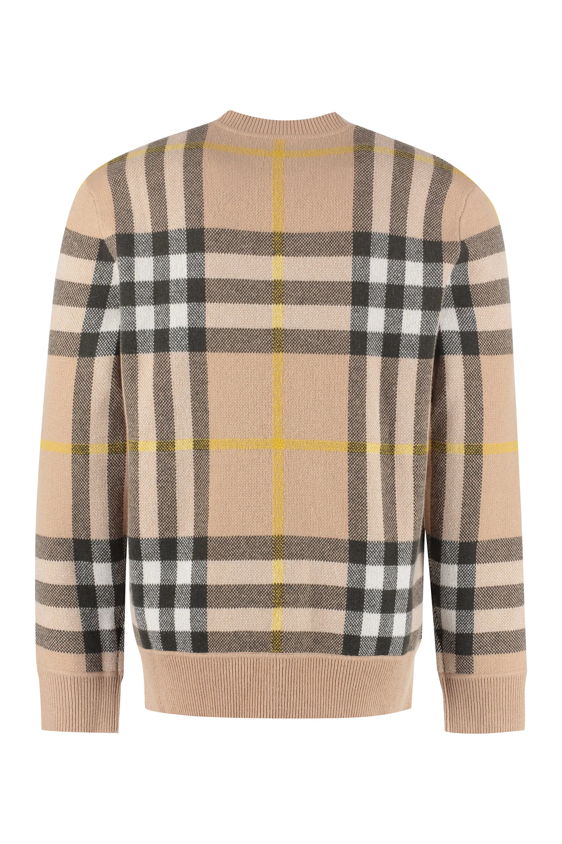 Checked cashmere sweater