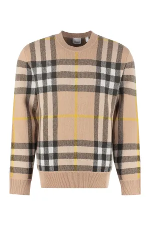 Checked cashmere sweater