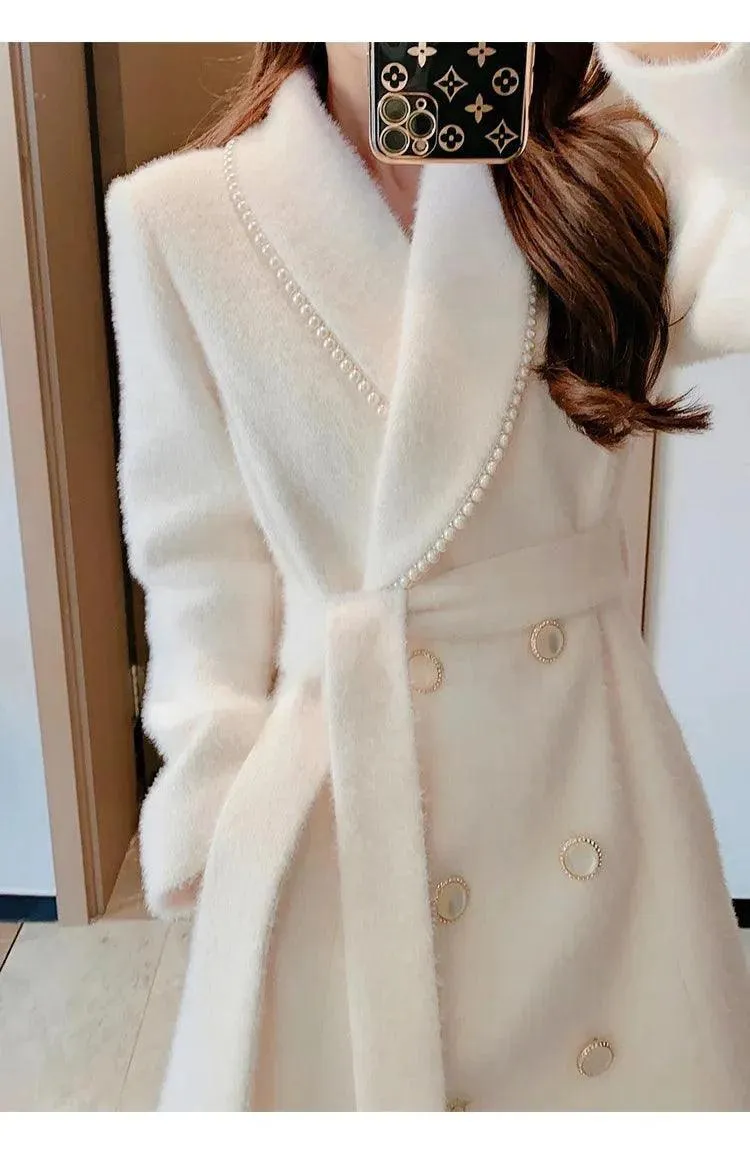Chic Women's Woolen Wrap Coat