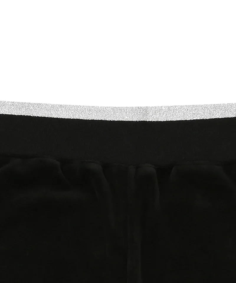 CHUCUCHU Velour Pants - Black