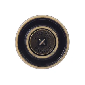 Classic Bronze Colored Resin Metal Shank Buttons for Woolen Coats 12pcs