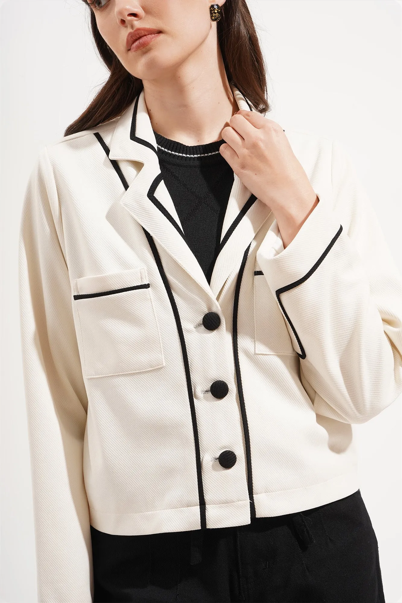 Contrast Blazer