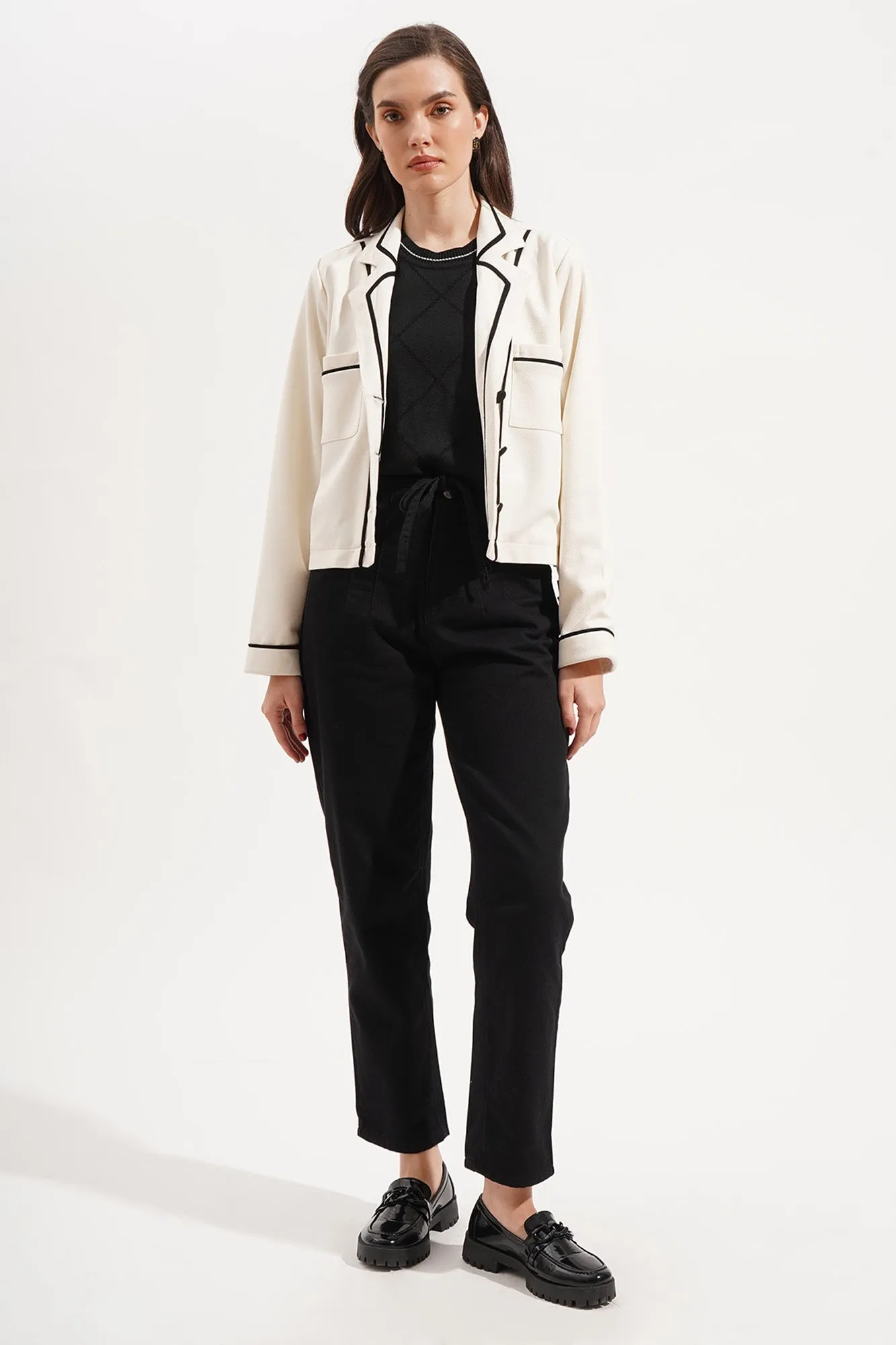 Contrast Blazer