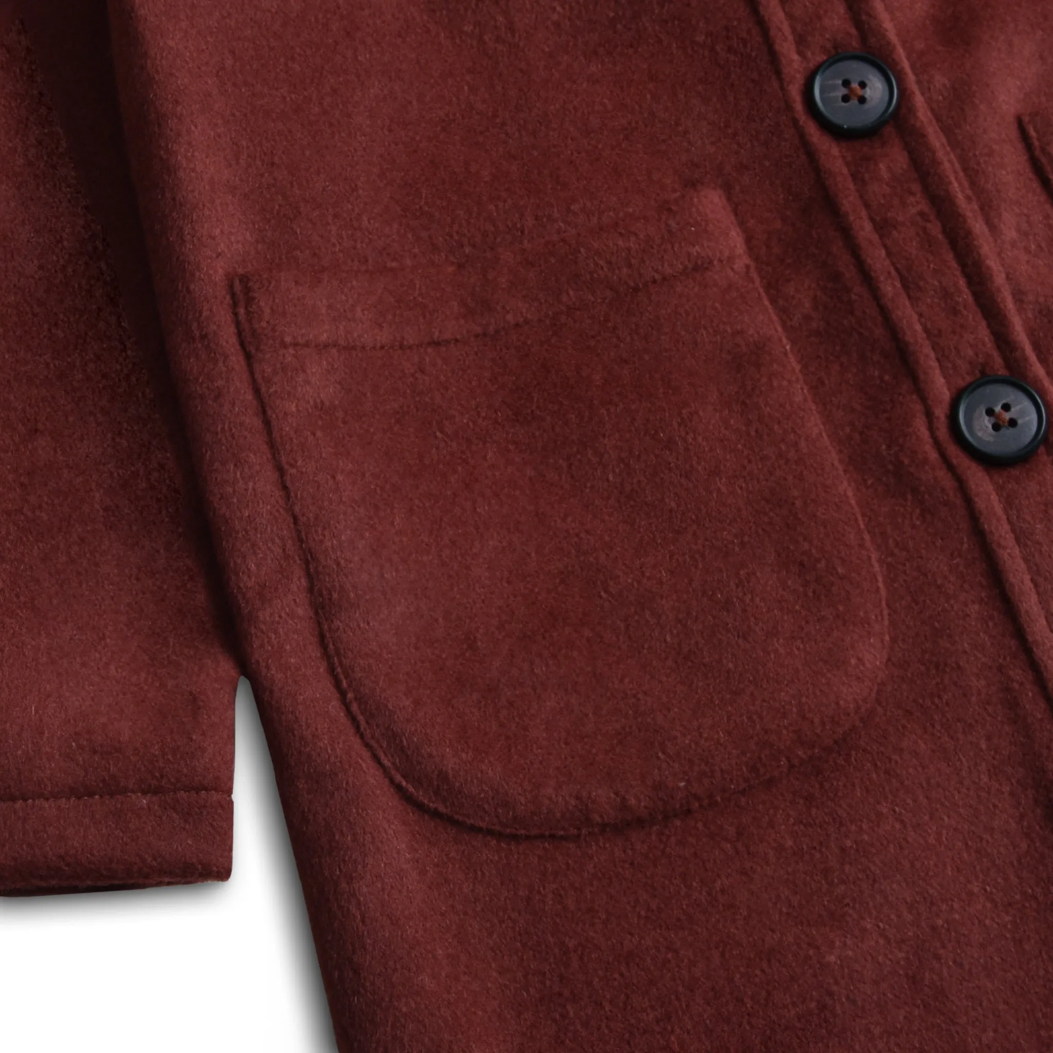 Coral Woolen Long Coat