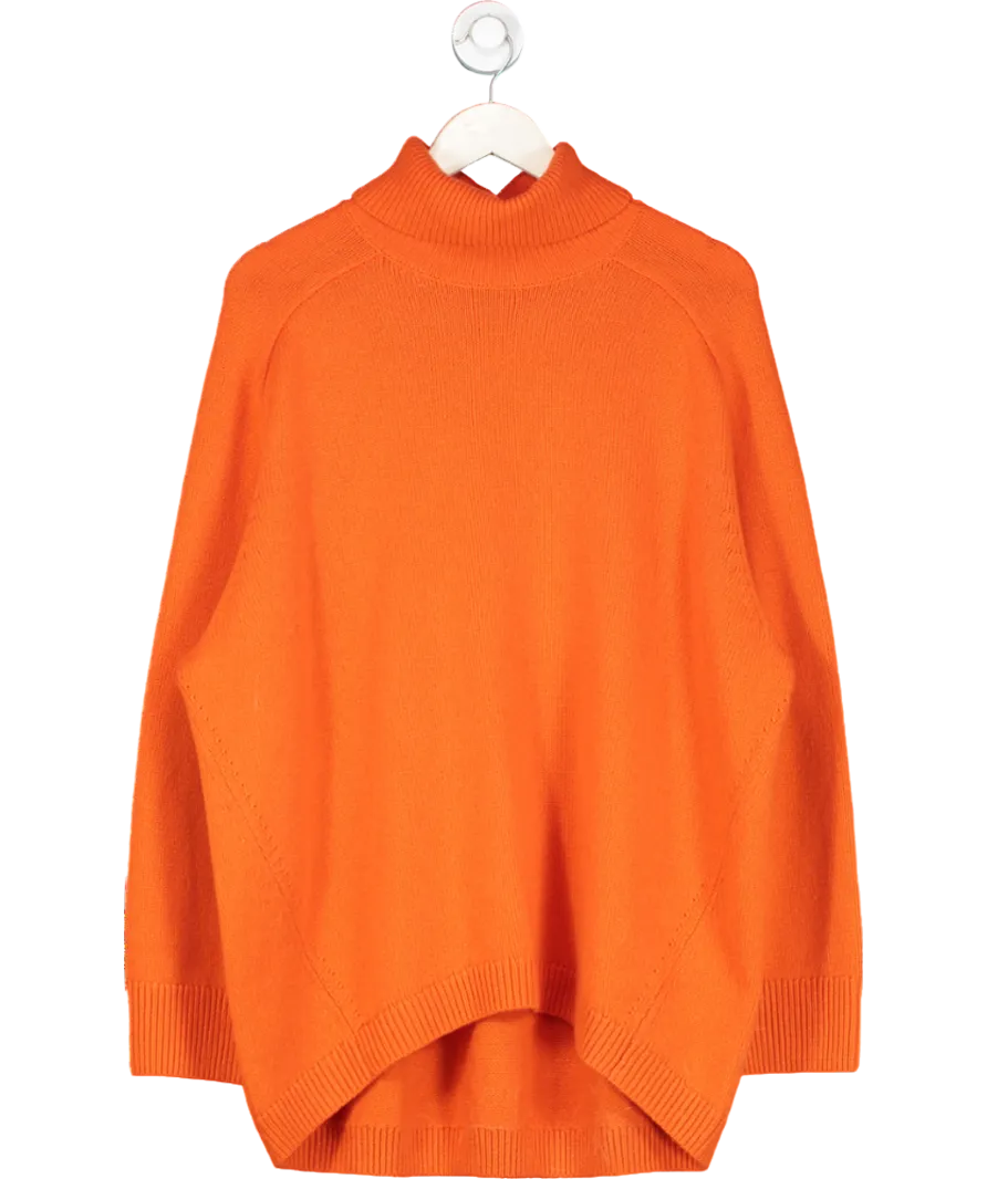 cos Orange Wool And Cashmere Blend Jumper UK L