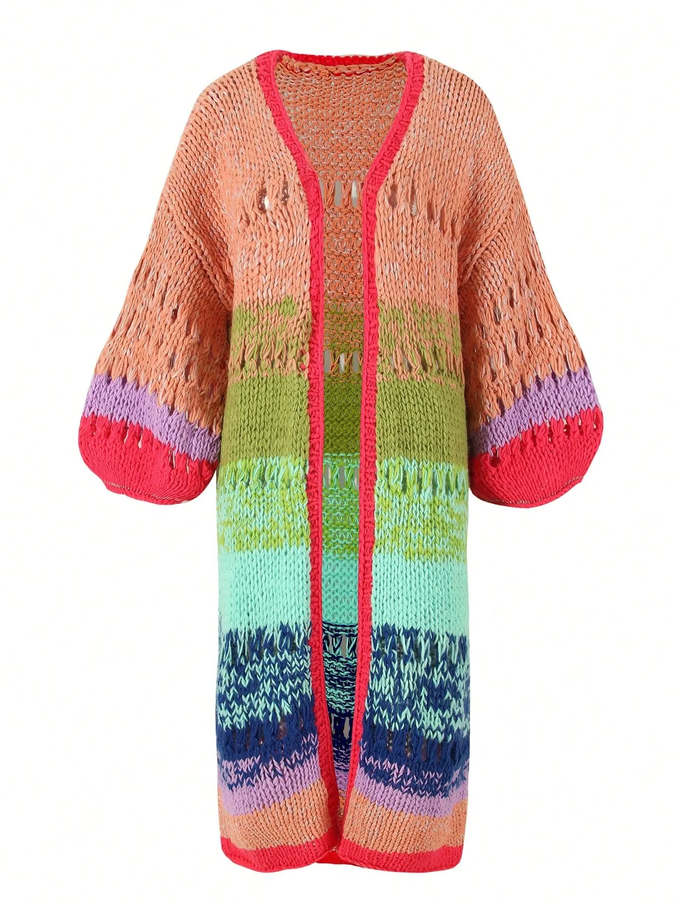 Cárdigan Kimono Boho Hecho a Mano
