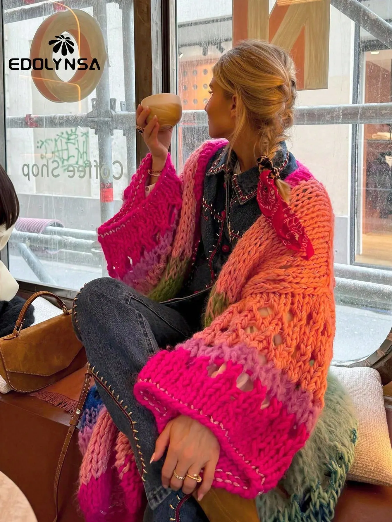 Cárdigan Kimono Boho Hecho a Mano