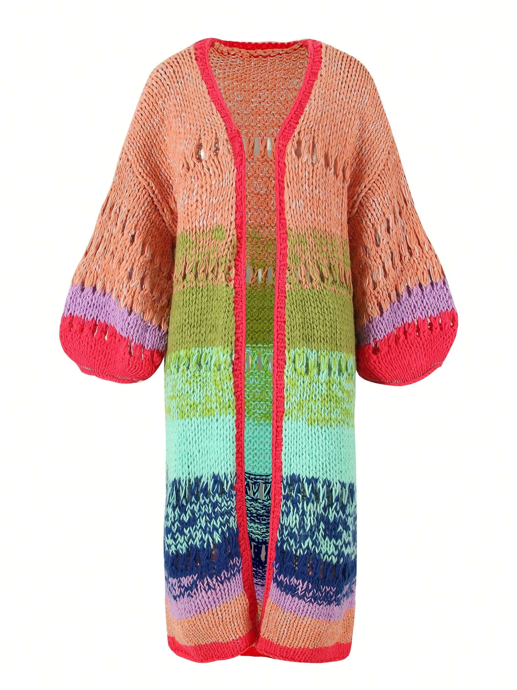 Cárdigan Kimono Boho Hecho a Mano