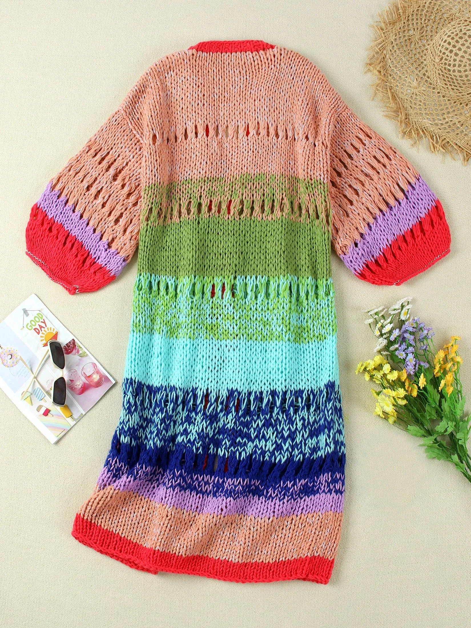 Cárdigan Kimono Boho Hecho a Mano