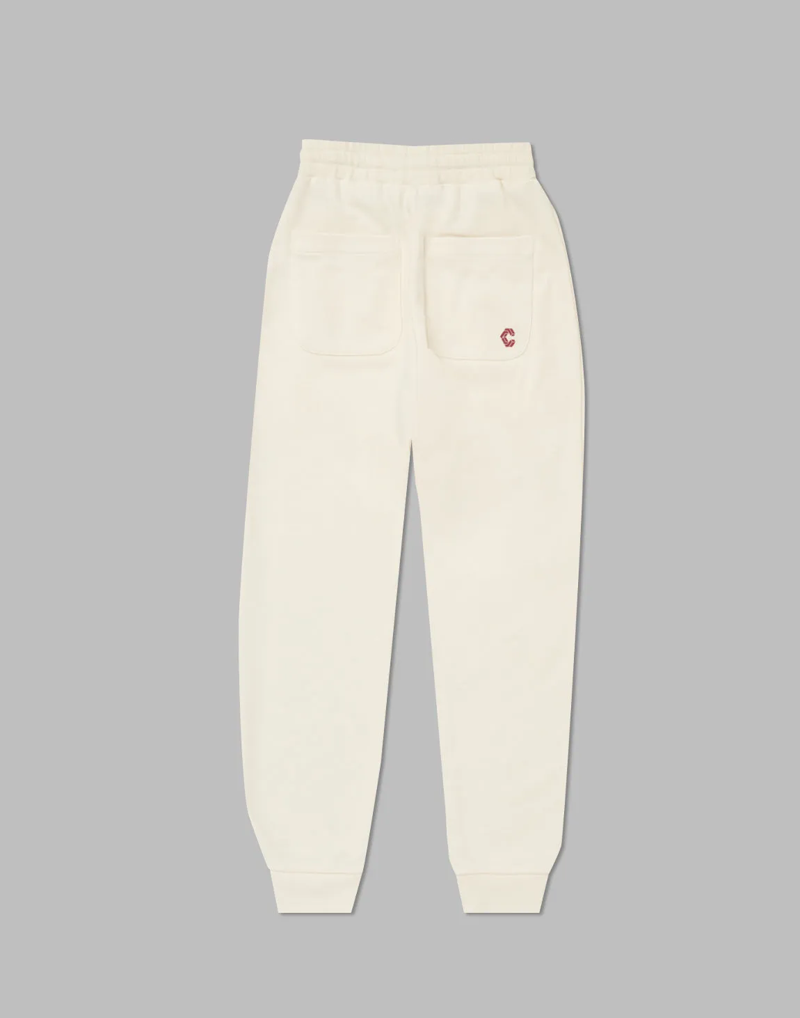 CRONOS WOMEN HEART LOGO SWEAT PANTS【WHITE】