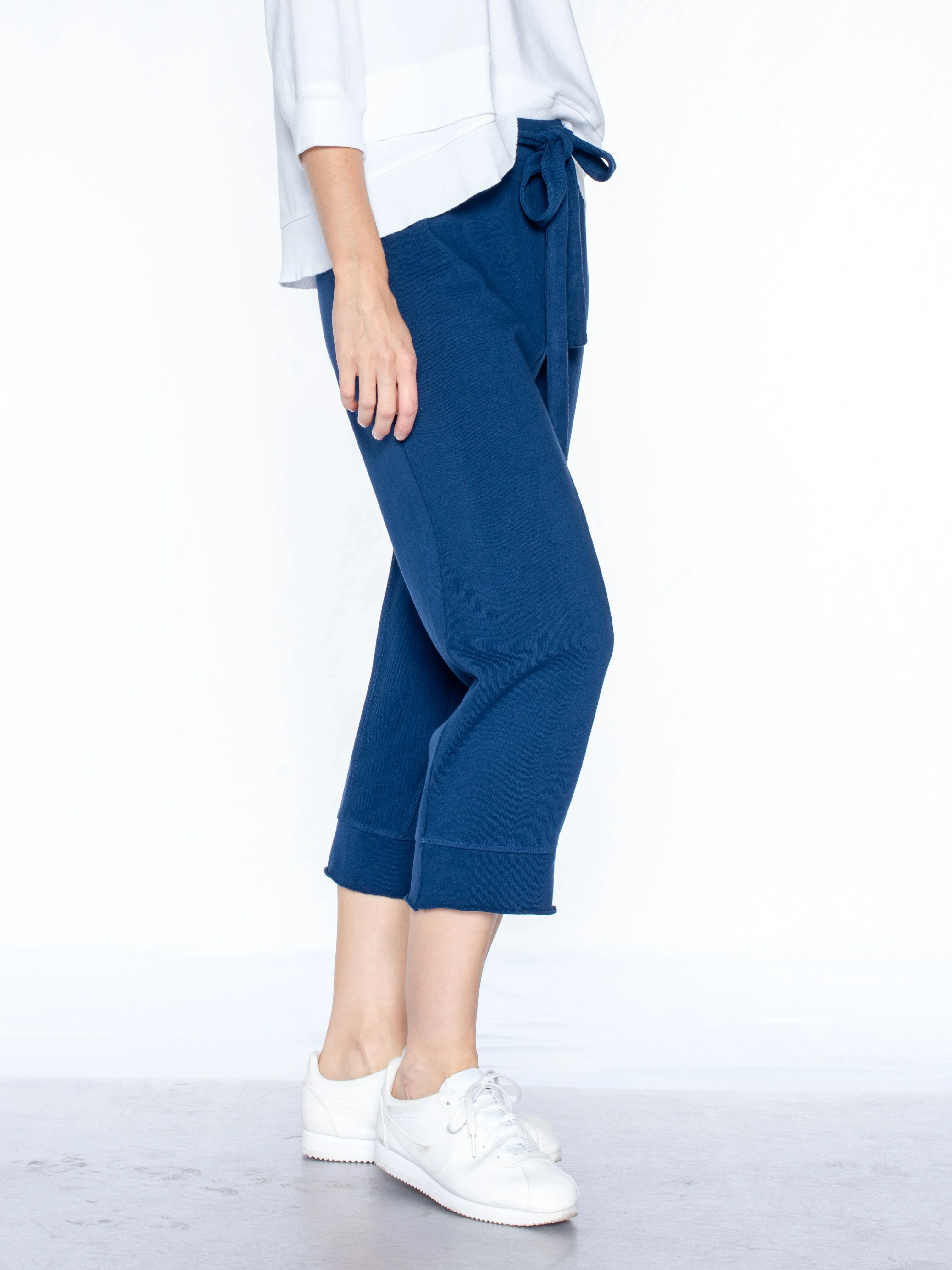 Crop Raw Jogger Easy Fit Pants