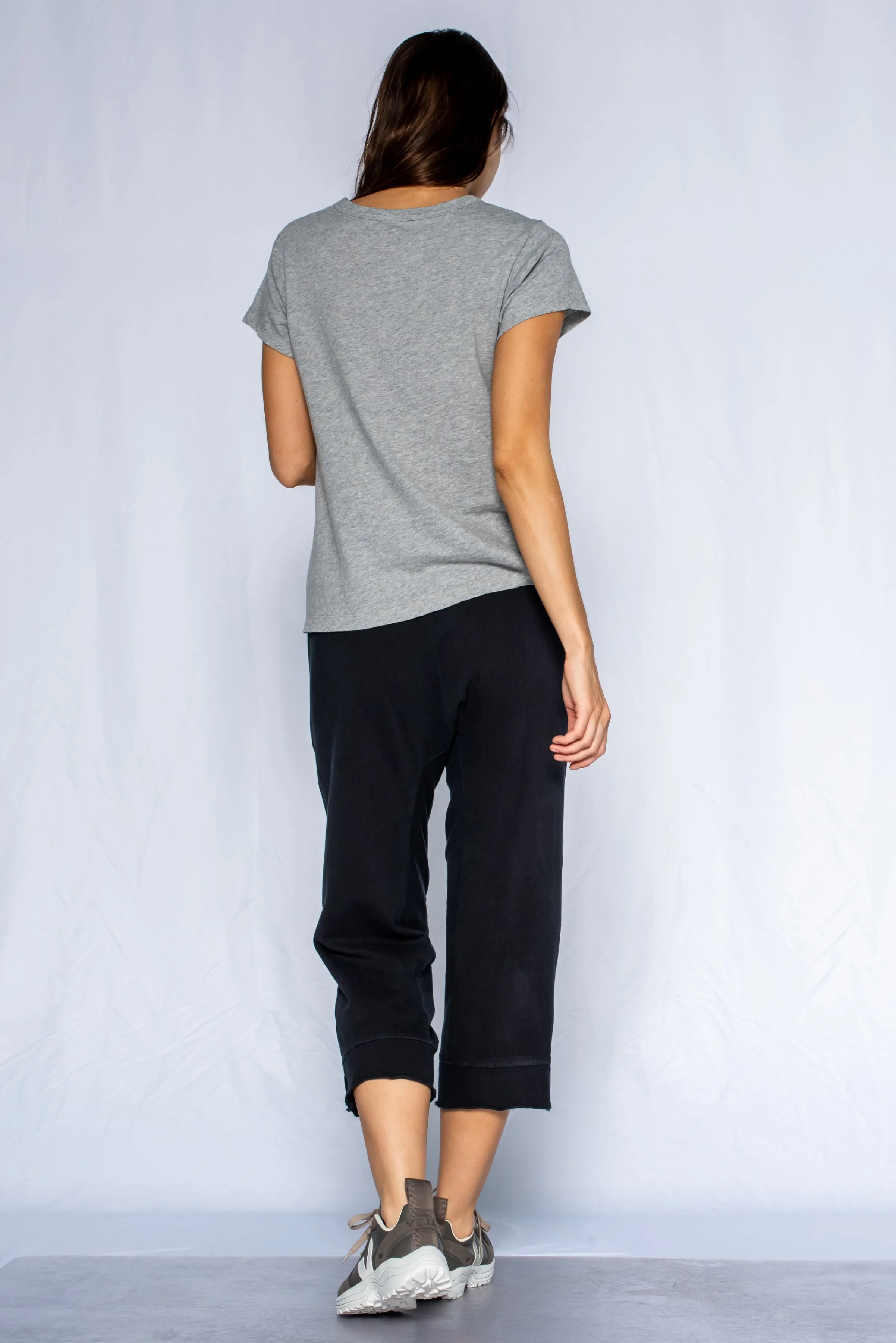 Crop Raw Jogger Easy Fit Pants