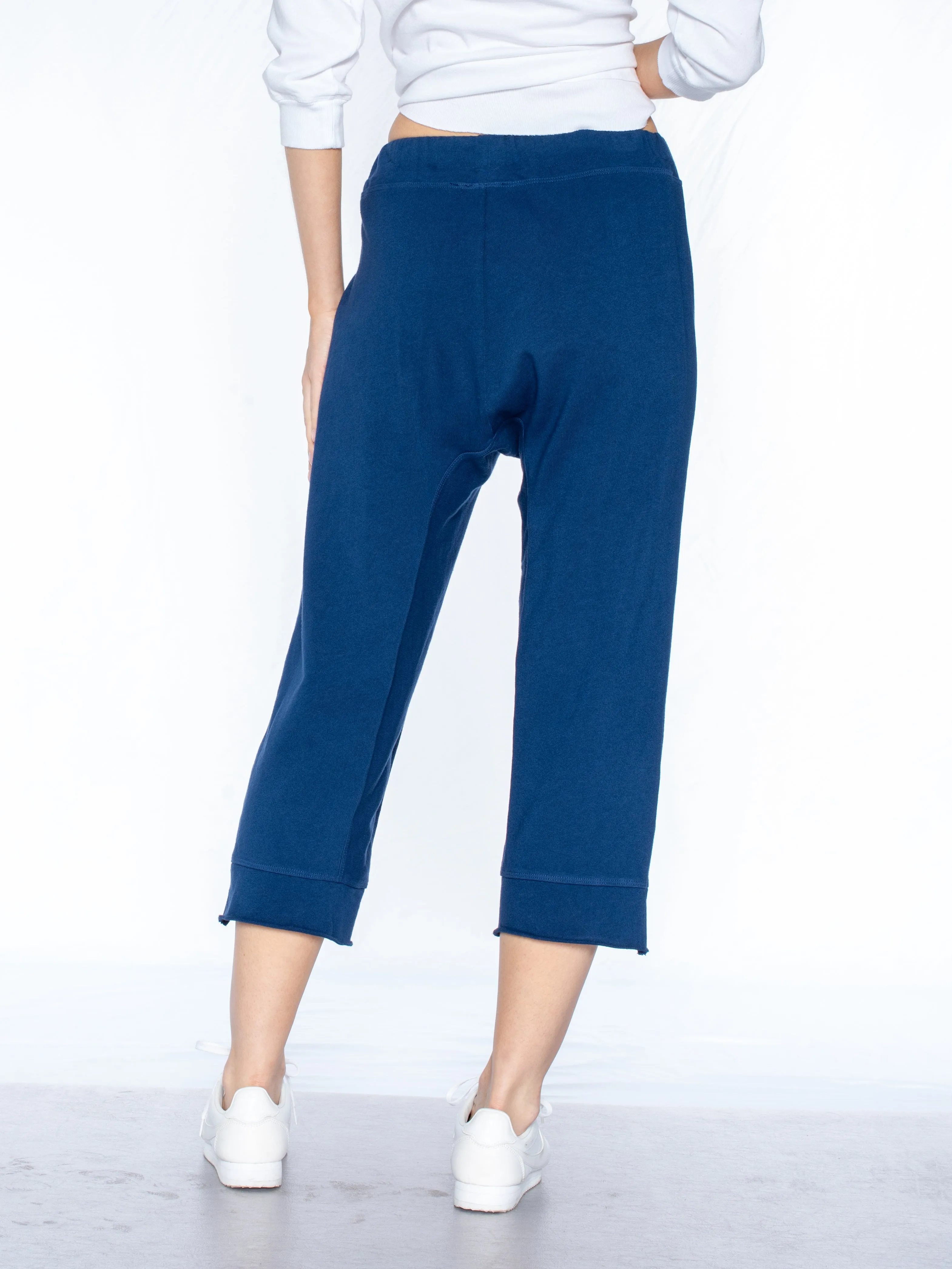 Crop Raw Jogger Easy Fit Pants
