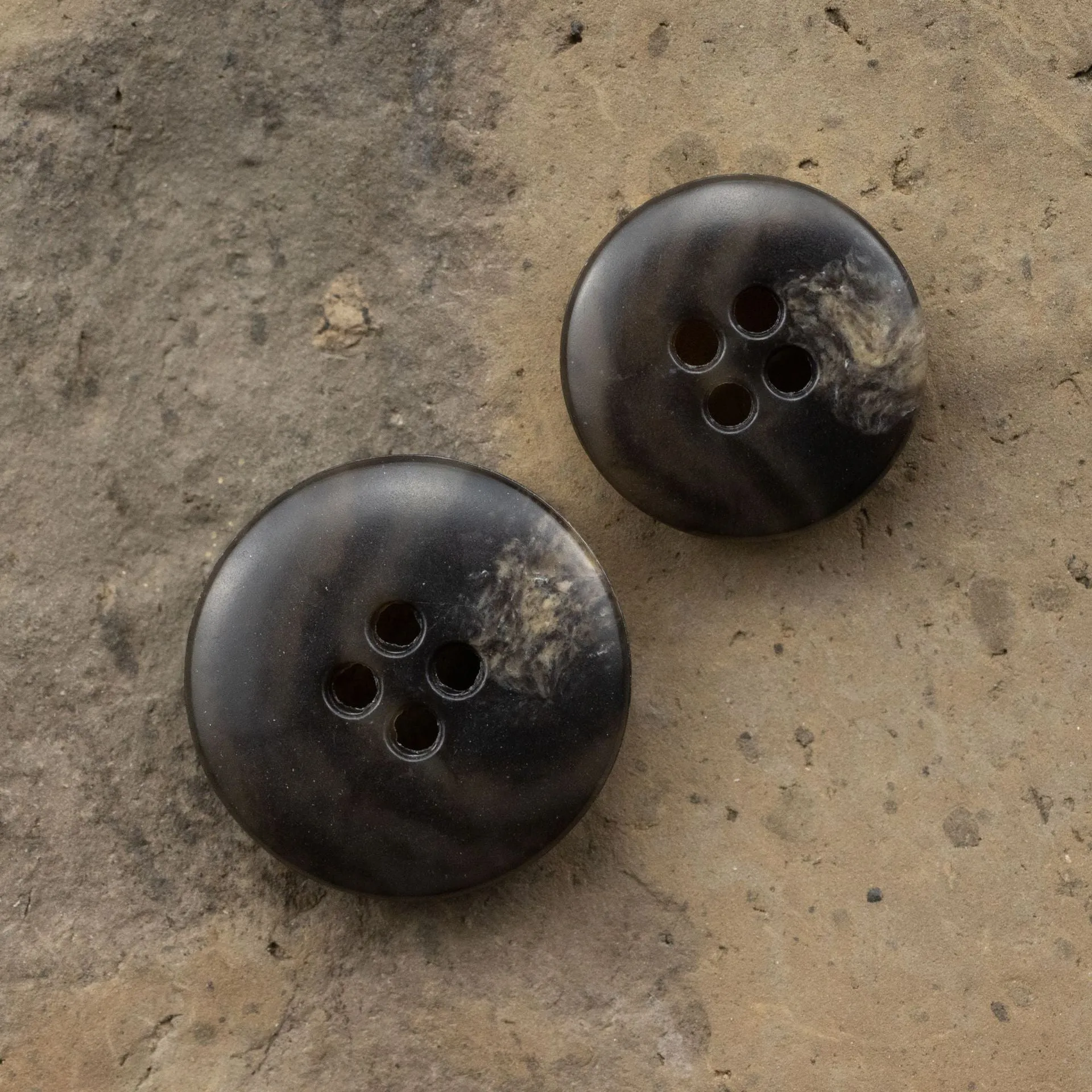 Dark Brown Leopard Print Urea Buttons for Woolen Coats 20pcs