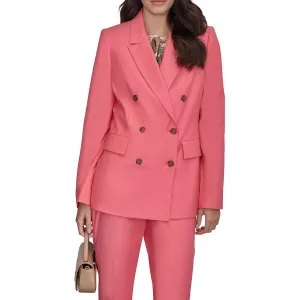 DKNY Womens Collar  Double-Breasted Blazer