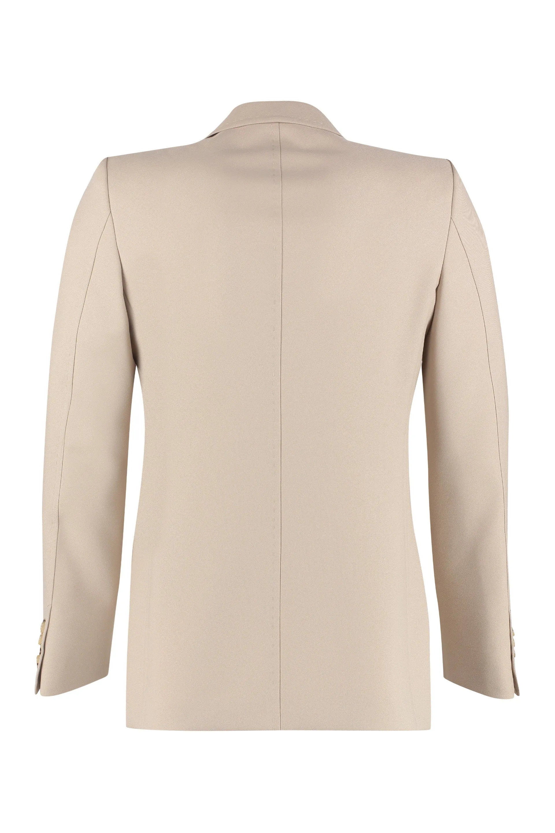 Double-breasted knit jacket