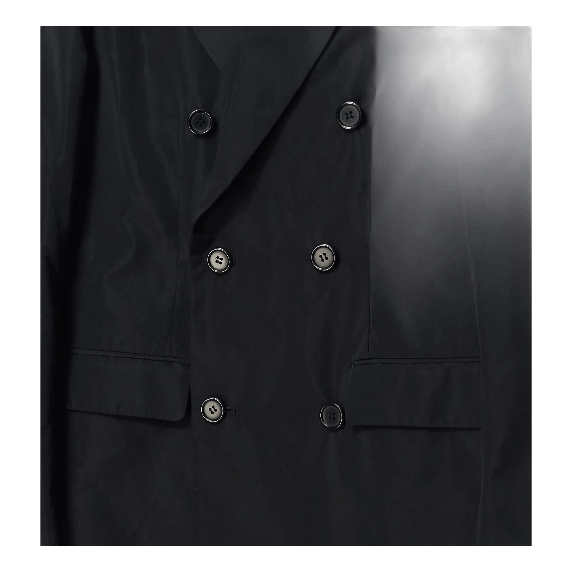 Double Breasted Tuxedo Jacket Black