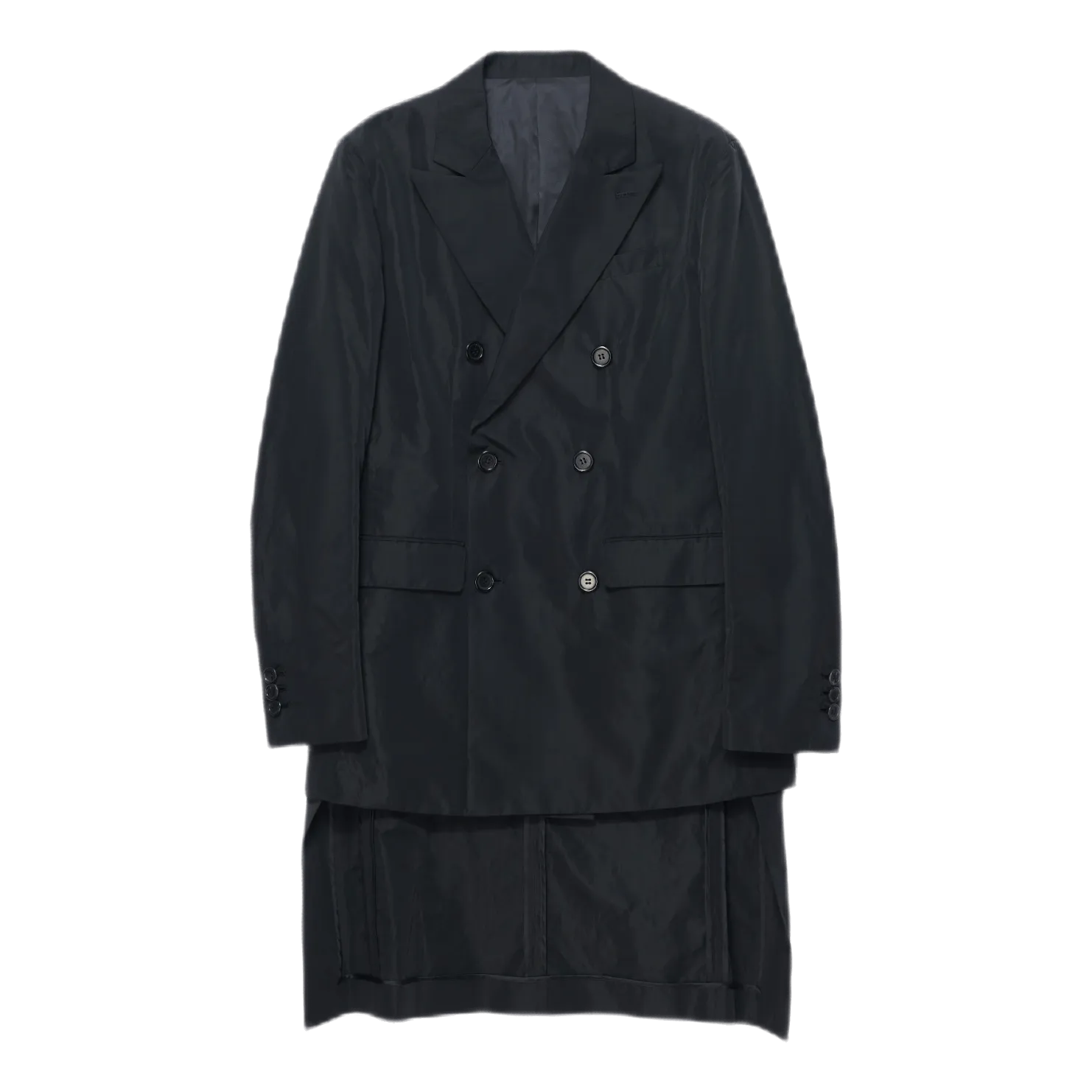 Double Breasted Tuxedo Jacket Black