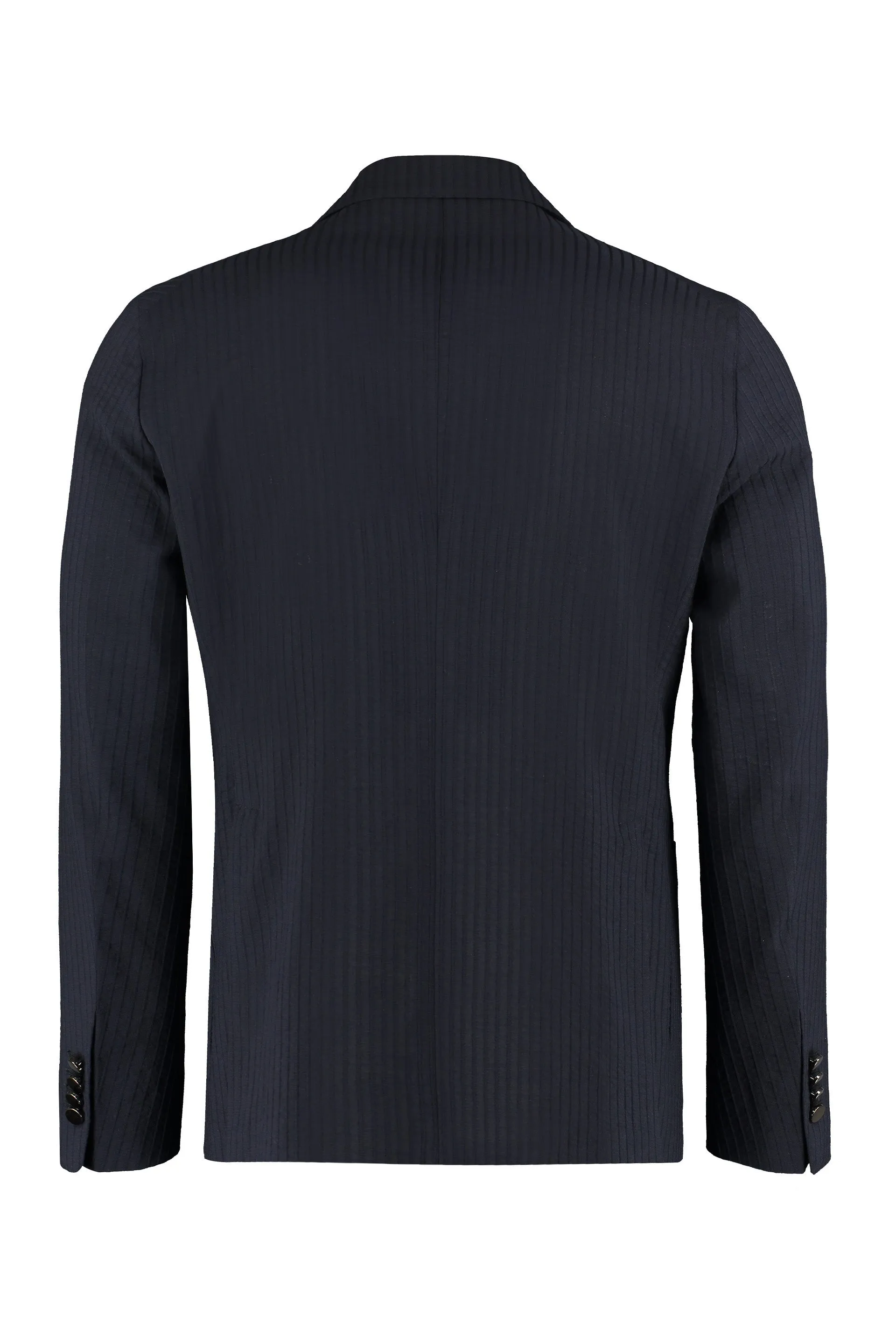 Double-breasted virgin wool jacket