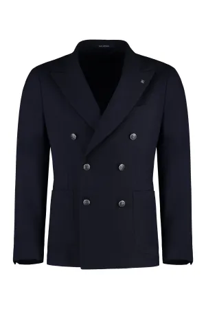 Double-breasted virgin wool jacket