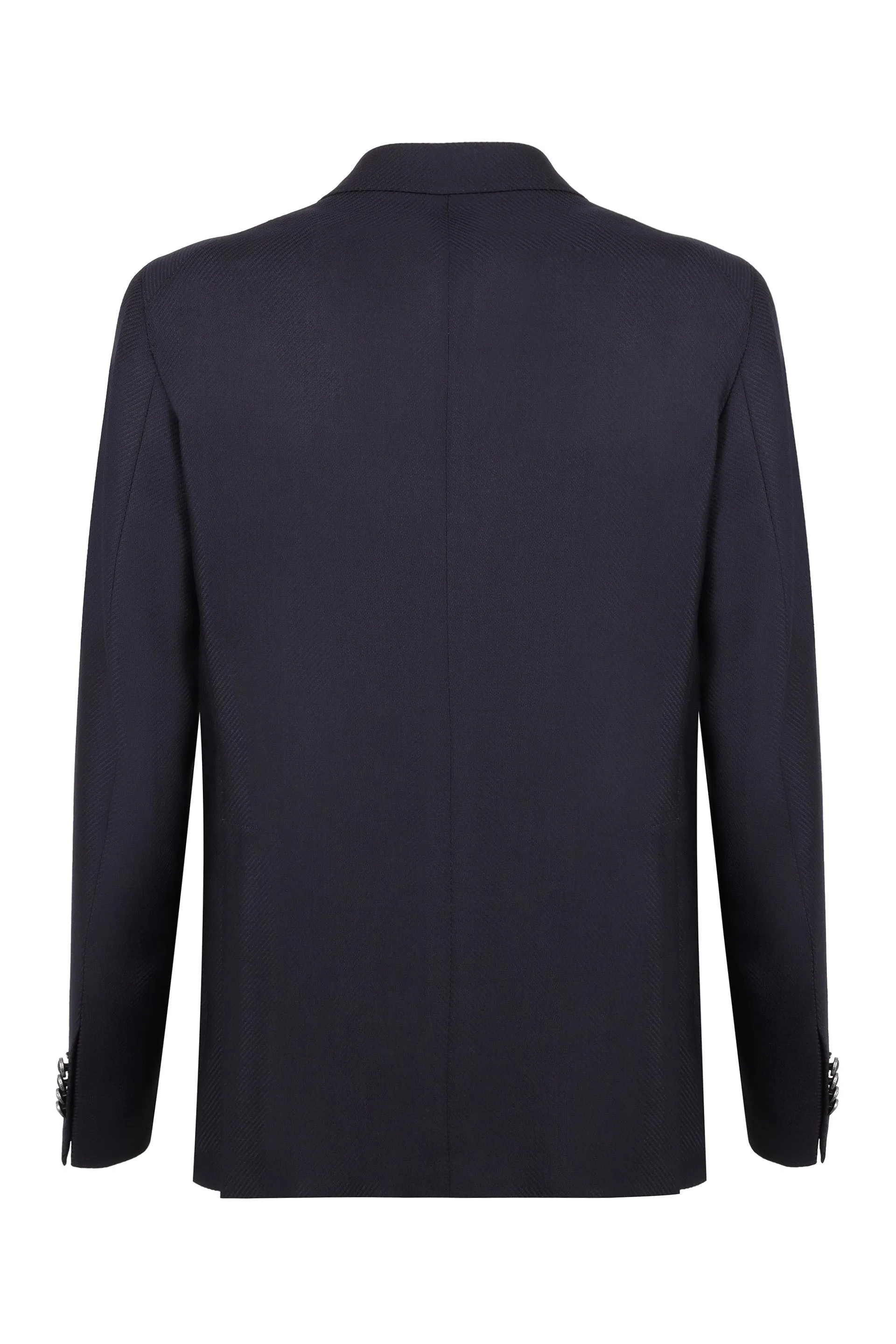 Double-breasted virgin wool jacket
