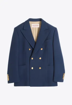Double-Breasted Wool Blazer