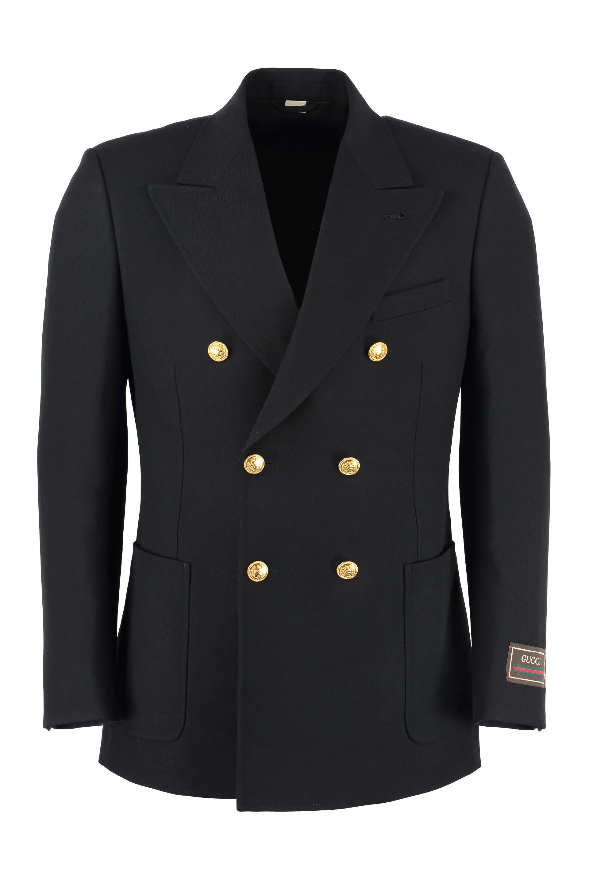 Double-breasted wool jacket
