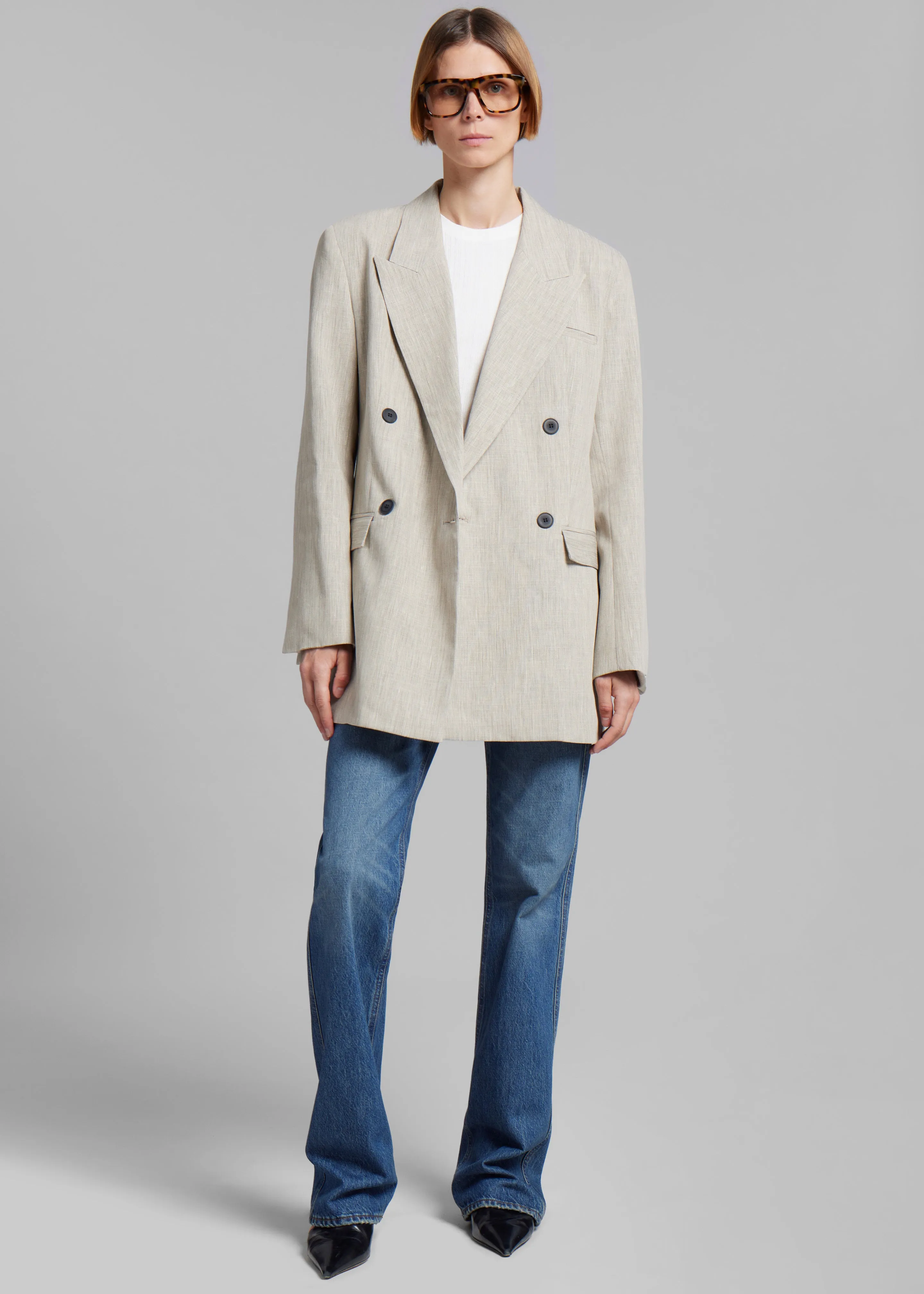 Esse Studios Bode Double Blazer - Asha Linen