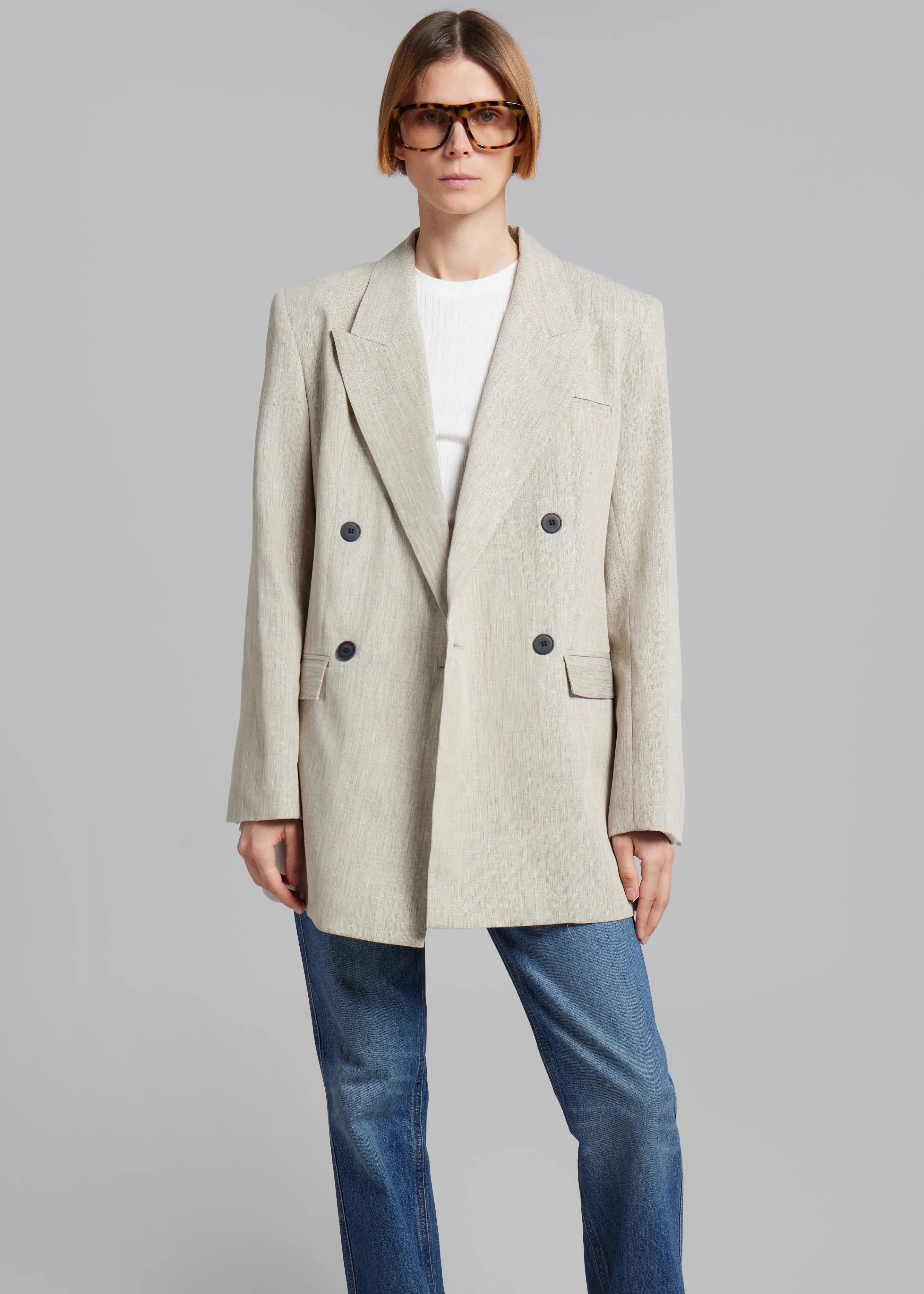 Esse Studios Bode Double Blazer - Asha Linen