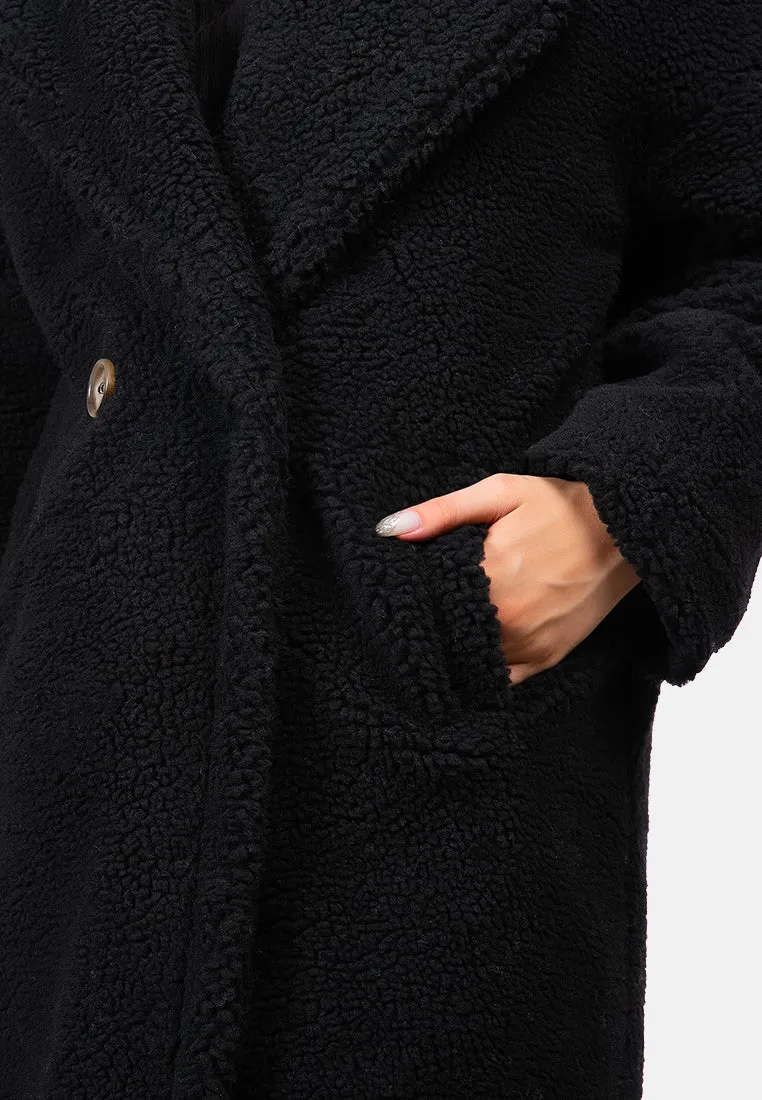 Faux Shearling Teddy Overcoat