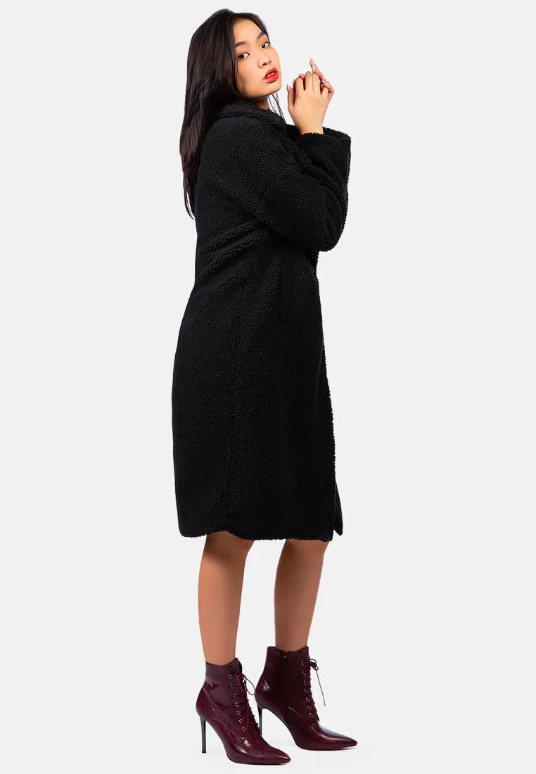 Faux Shearling Teddy Overcoat
