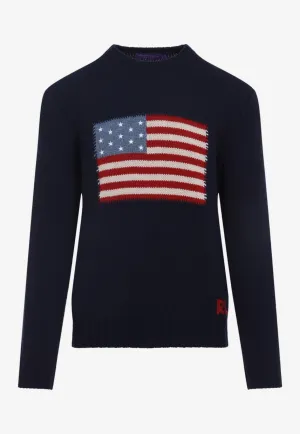 Flag Cashmere Knit Sweater