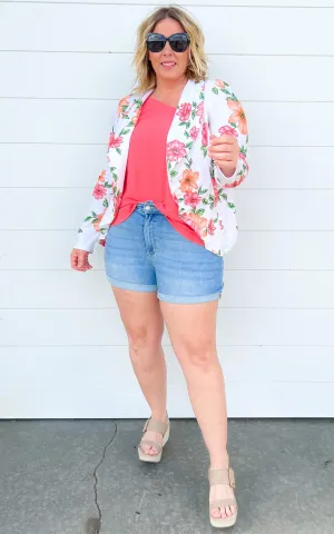 Floral Ivory Blazer - Final Sale*