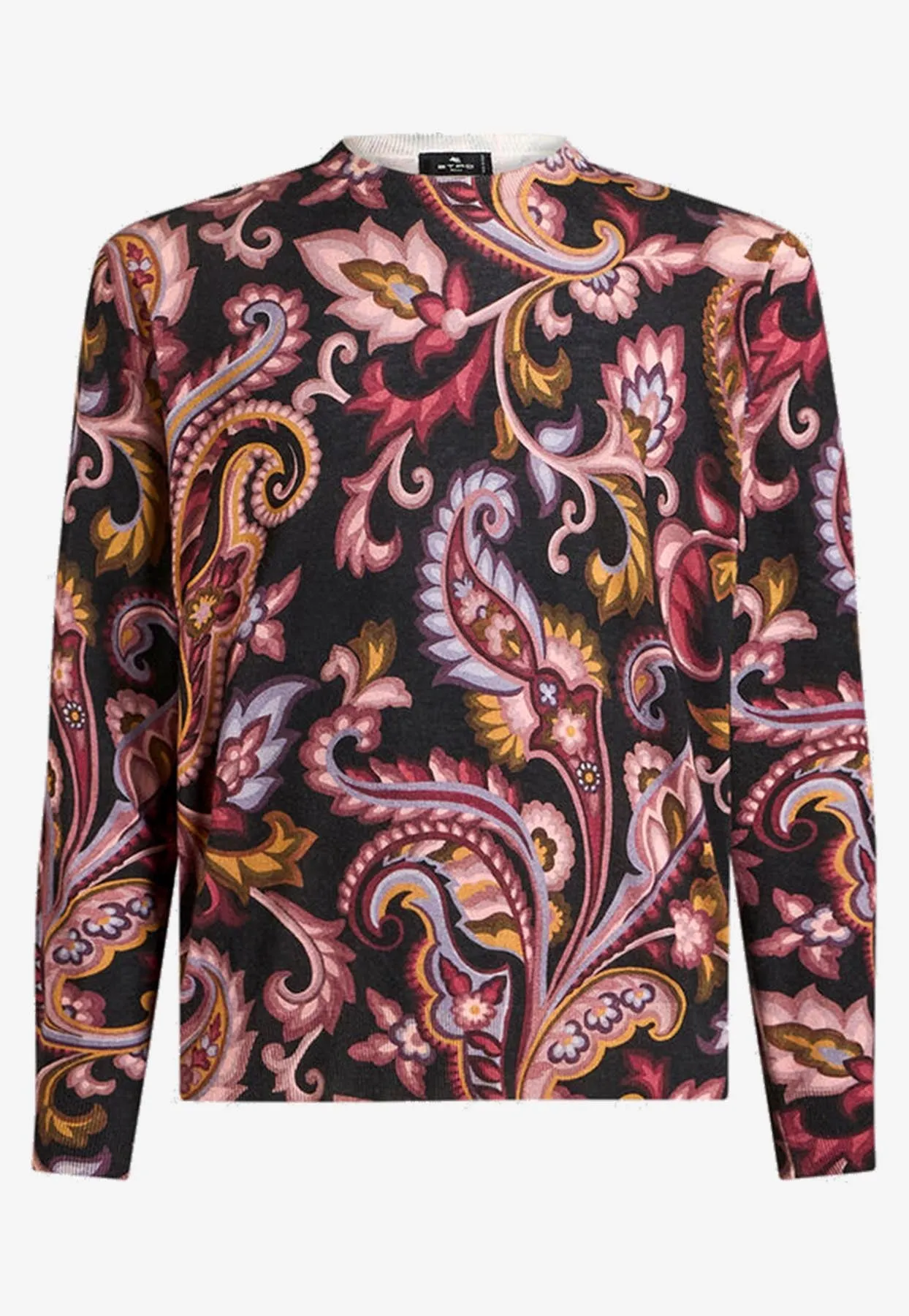 Floral Paisley Silk-Blend Sweater