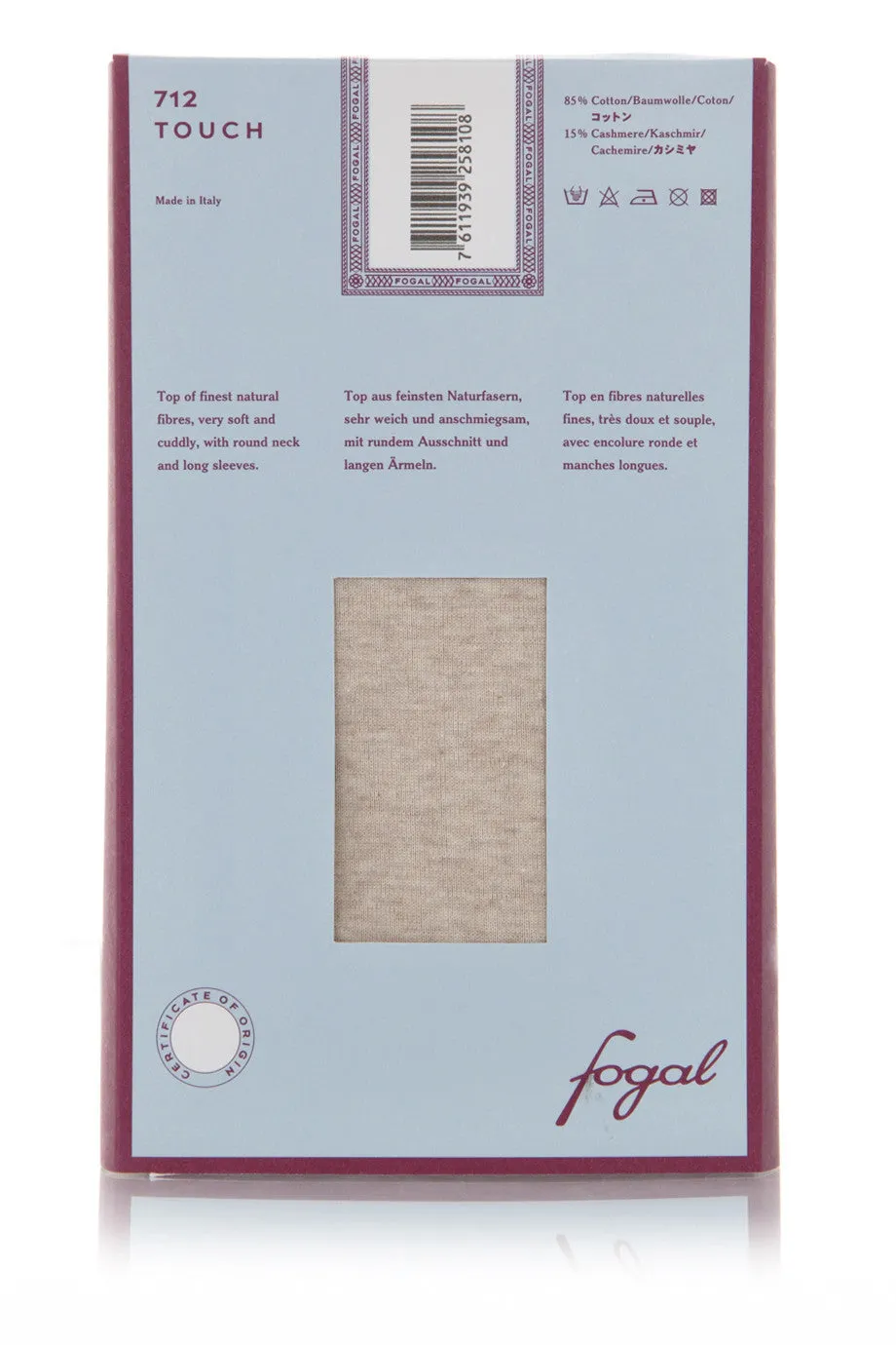 FOGAL 712 TOUCH Μπεζ Τοπ Κασμίρ