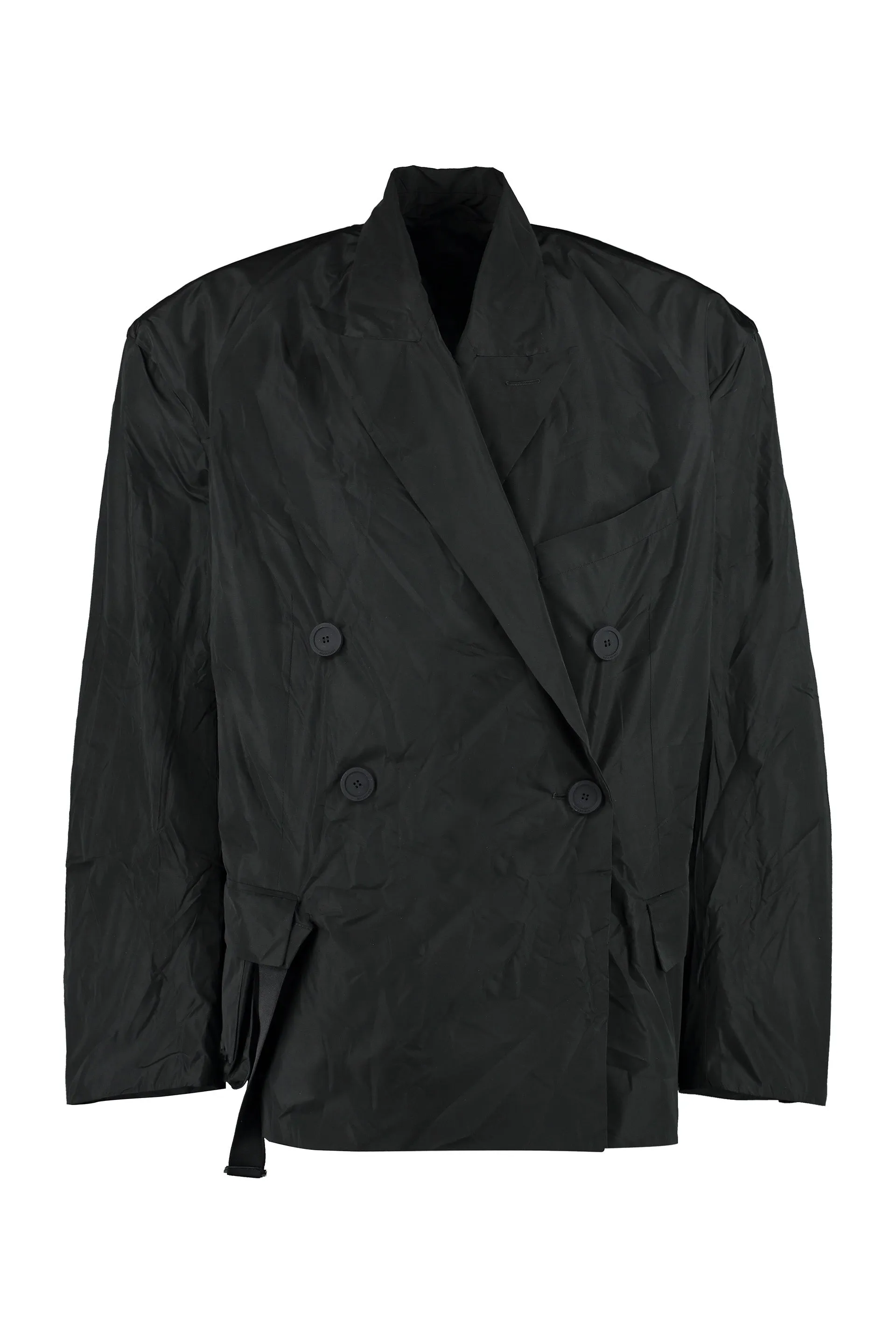 Foldable double-breasted jacket