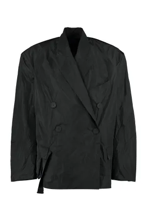 Foldable double-breasted jacket