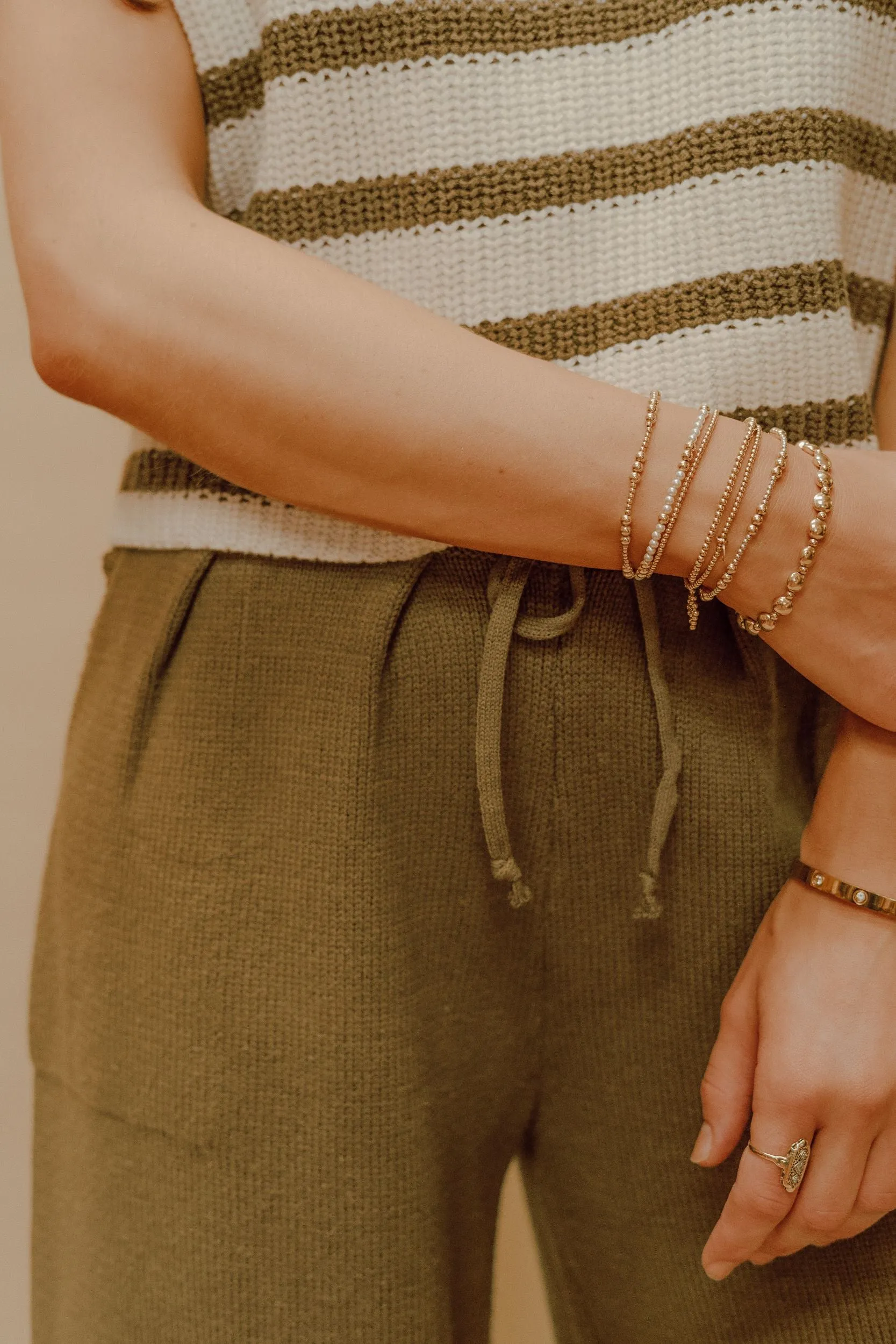 Forest Green Knit Pants