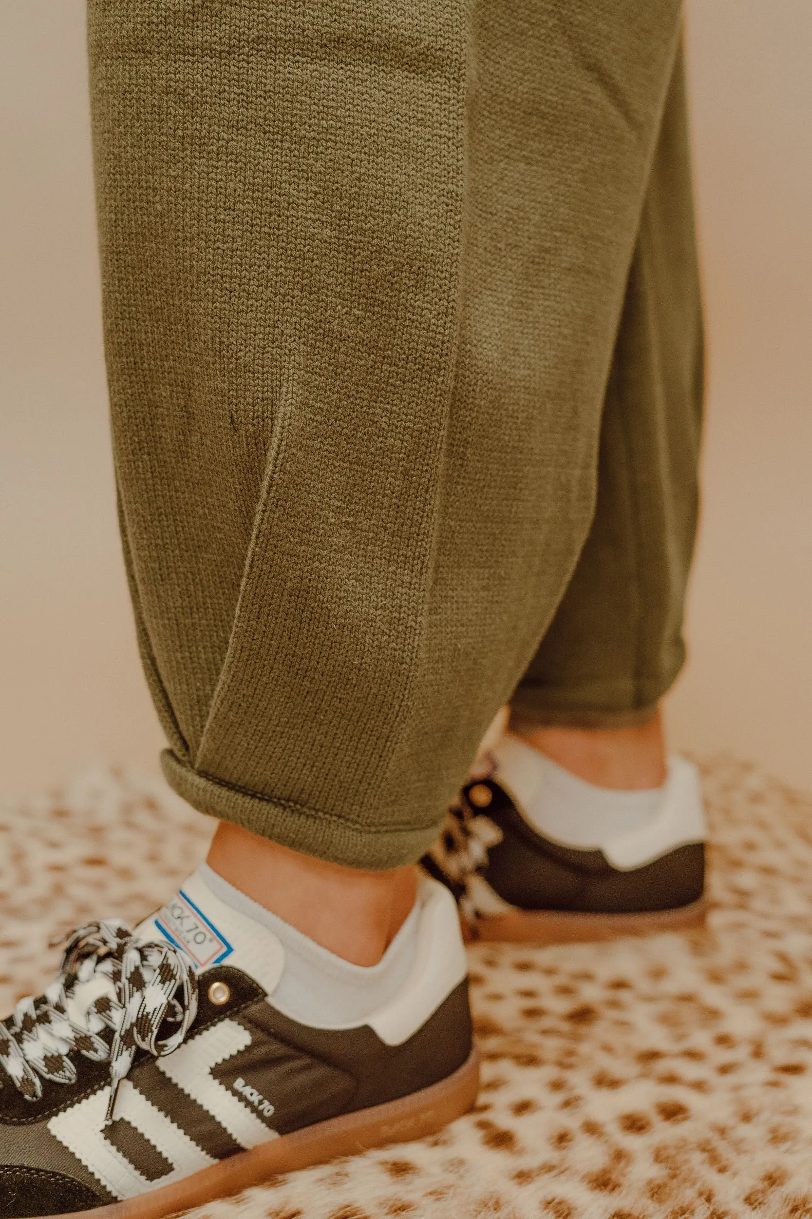 Forest Green Knit Pants