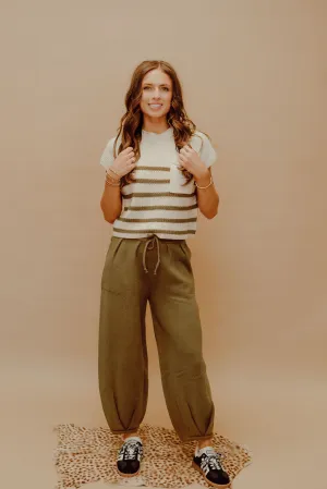 Forest Green Knit Pants