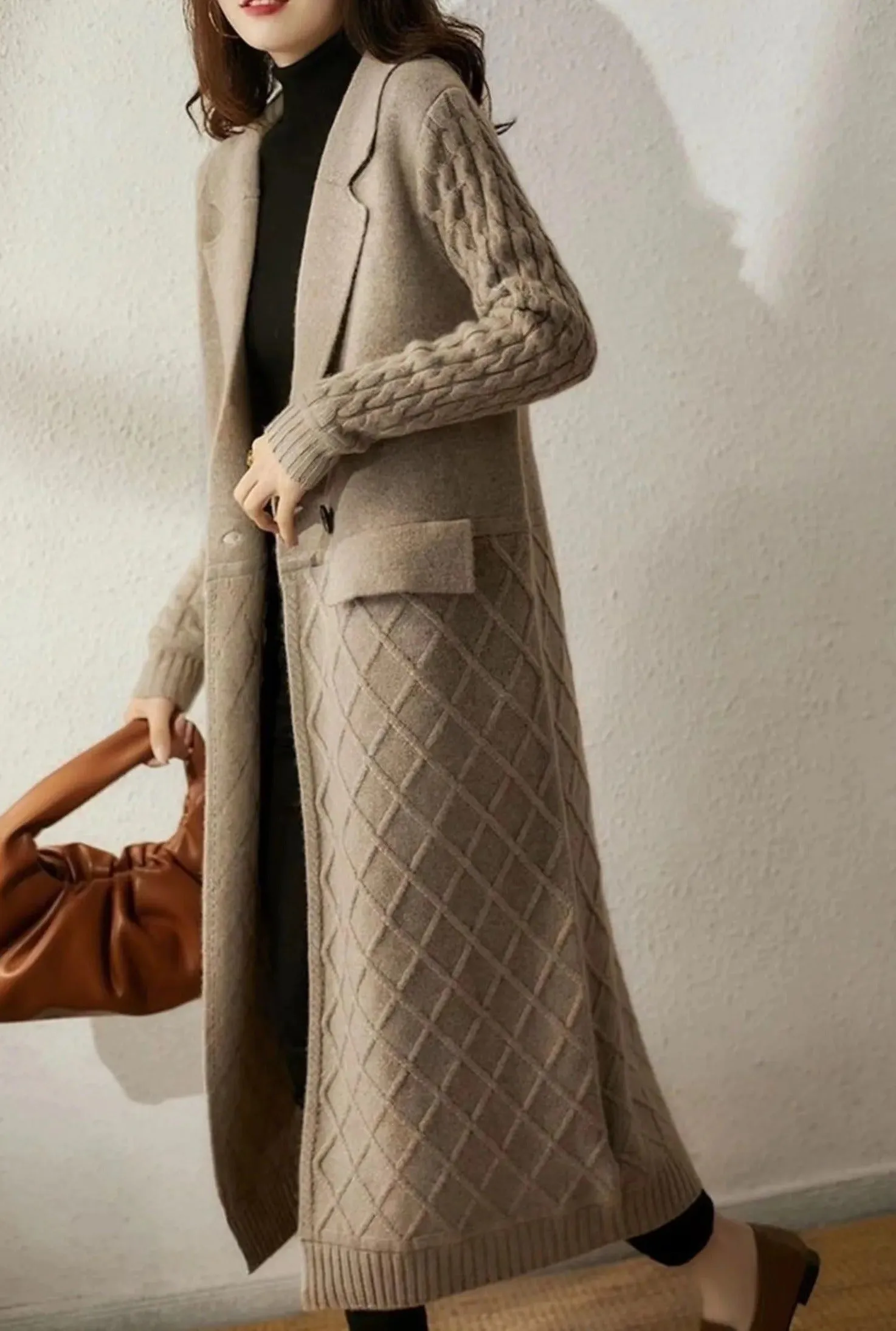 Friede - Lange Strickjacke