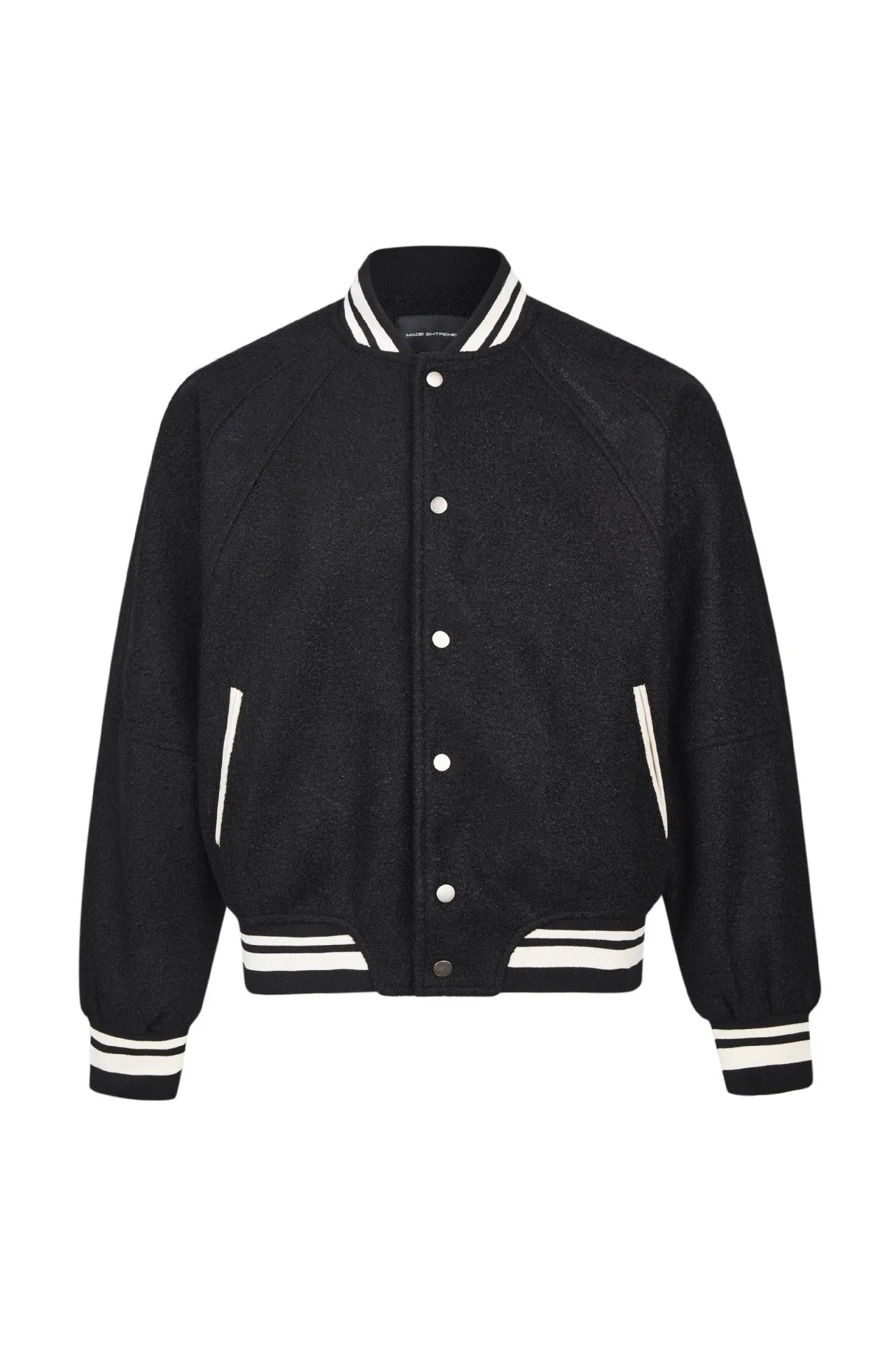 Genderless Retro Woolen Raglan Sleeve High-end Flying Suit Jacket Coat For Men And Women