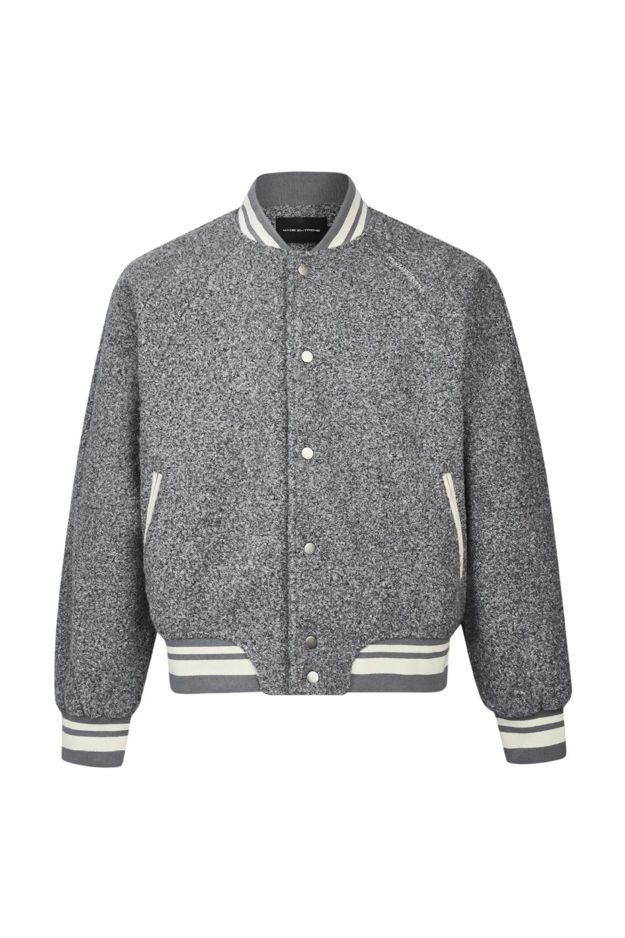Genderless Retro Woolen Raglan Sleeve High-end Flying Suit Jacket Coat For Men And Women