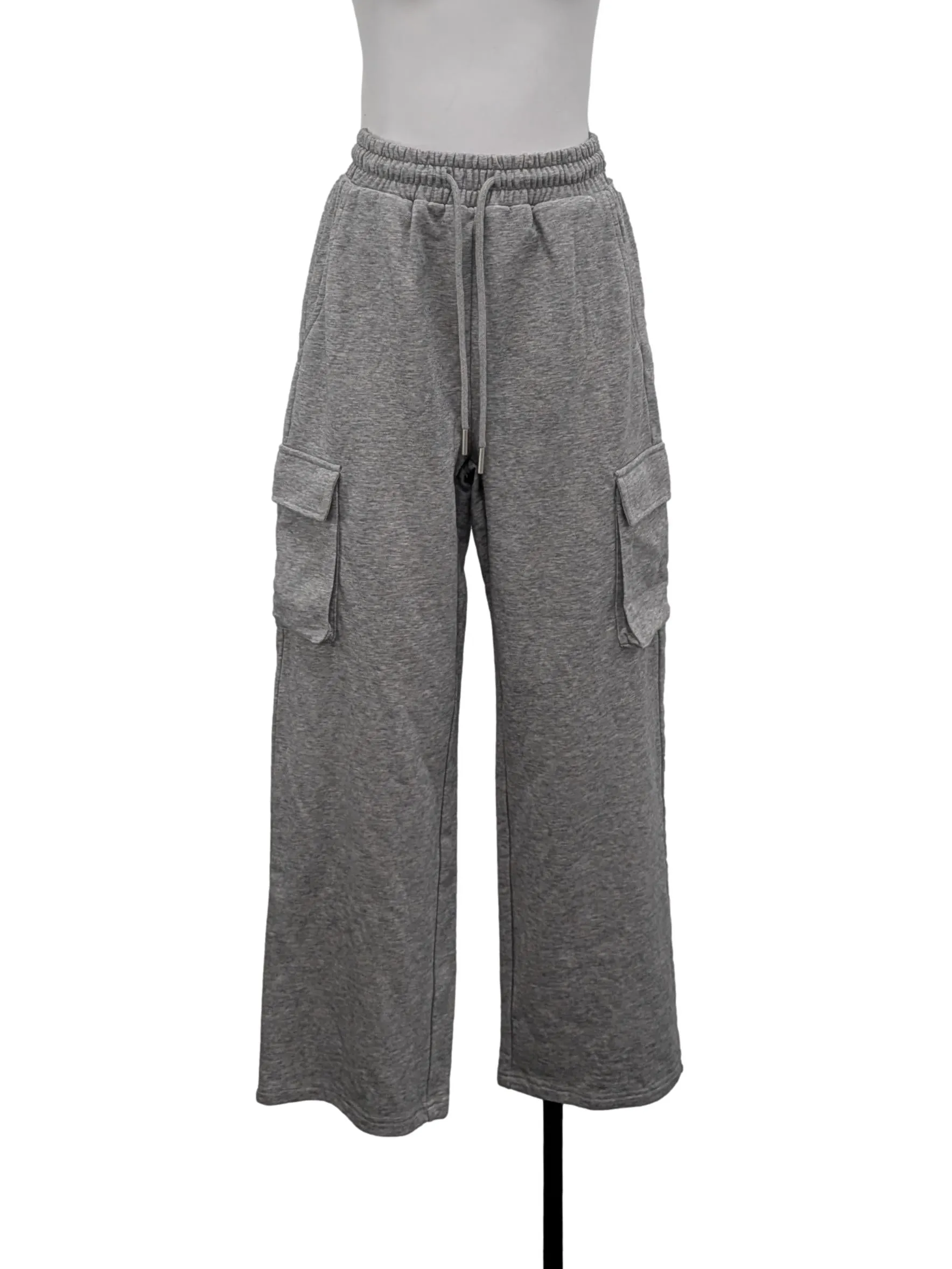 Grey Side Pocket Sweat Pants