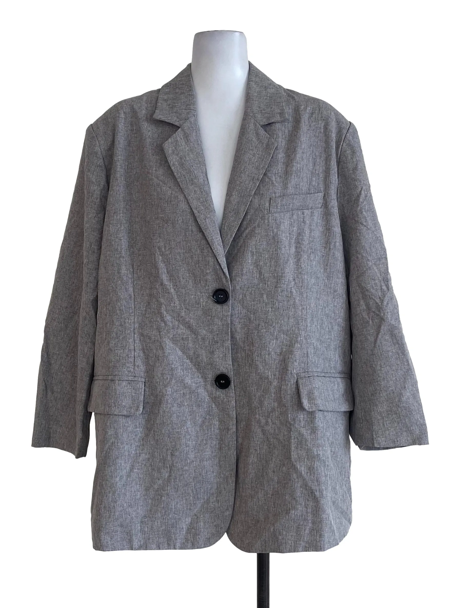 Grey Twill Blazer