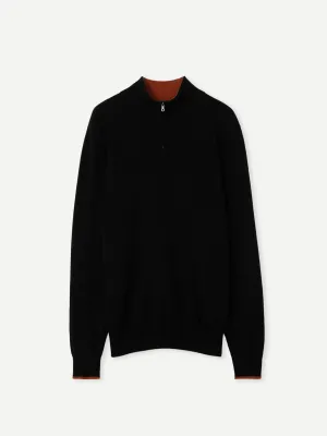 Half-Zip Cashmere Sweater