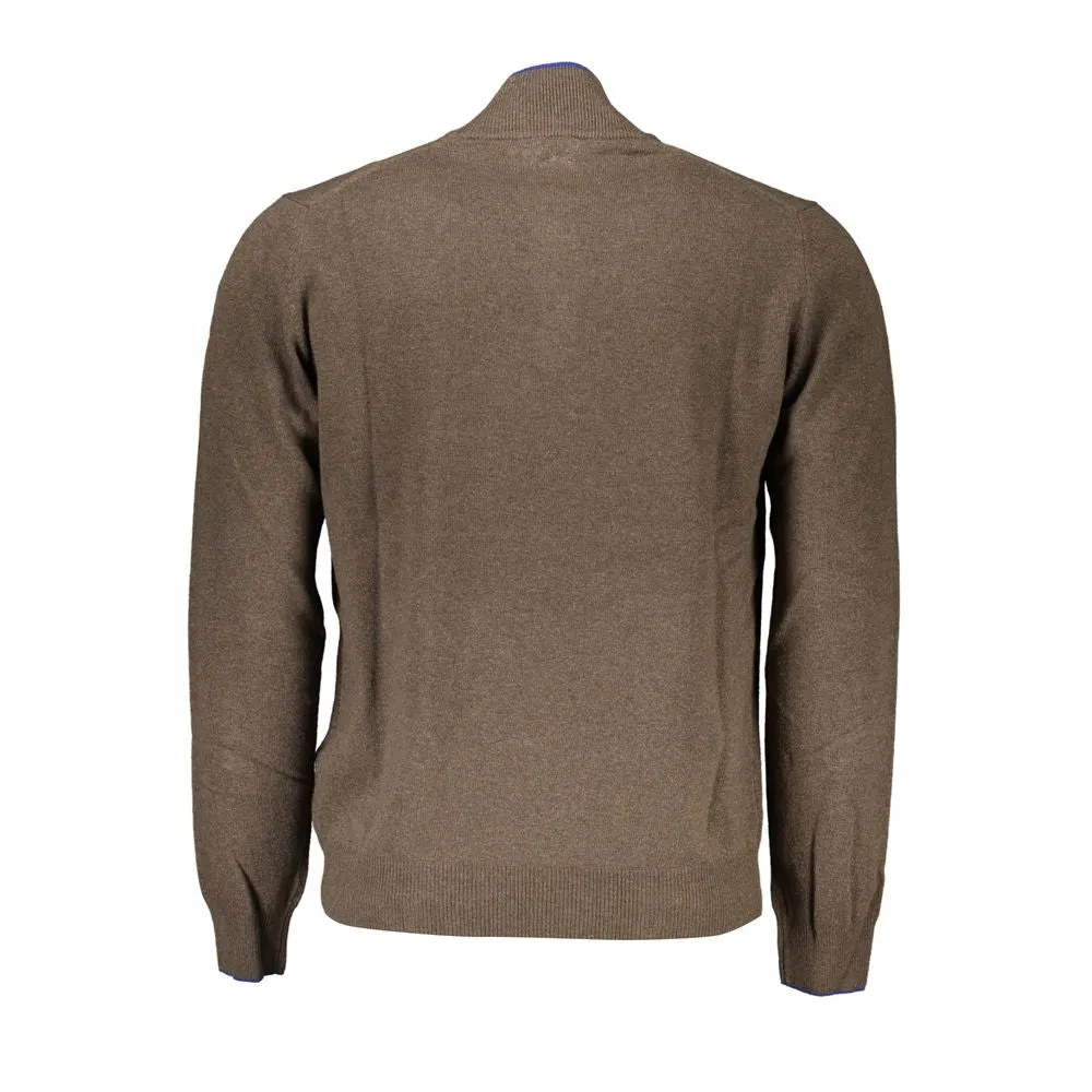 Half-Zip Contrast Detail Sweater