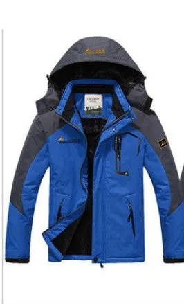 hot Brand jacket men Plus velvet warm wind parka hooded coat men XD016