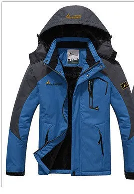 hot Brand jacket men Plus velvet warm wind parka hooded coat men XD016