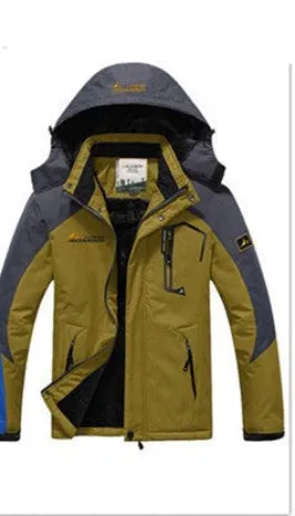 hot Brand jacket men Plus velvet warm wind parka hooded coat men XD016